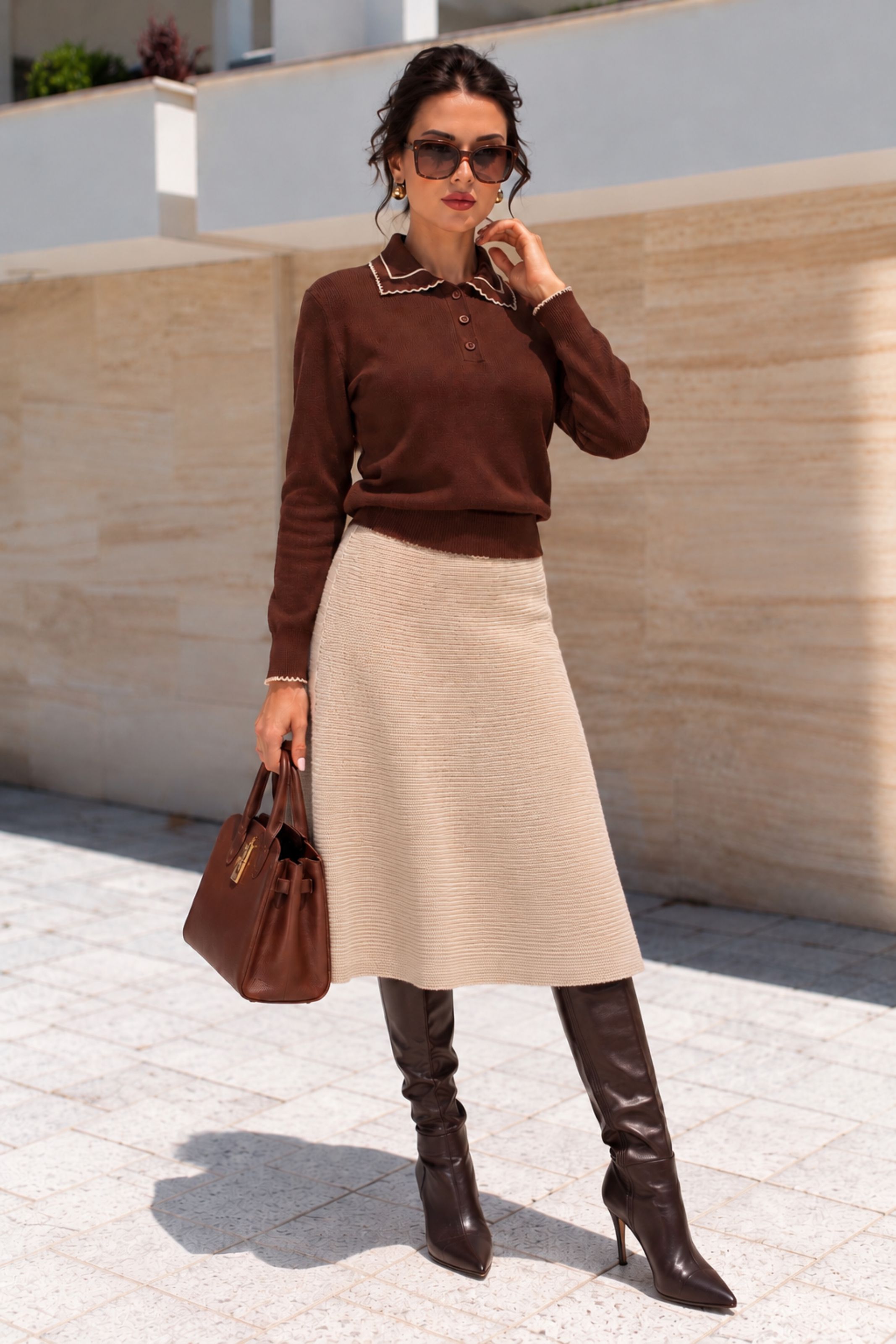 Bluza Klasik braon Bluza Klasik braon